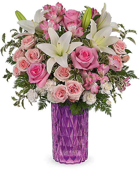 Bouquet of pink and white flowers