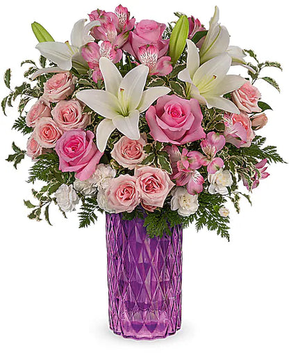 Bouquet of pink and white flowers